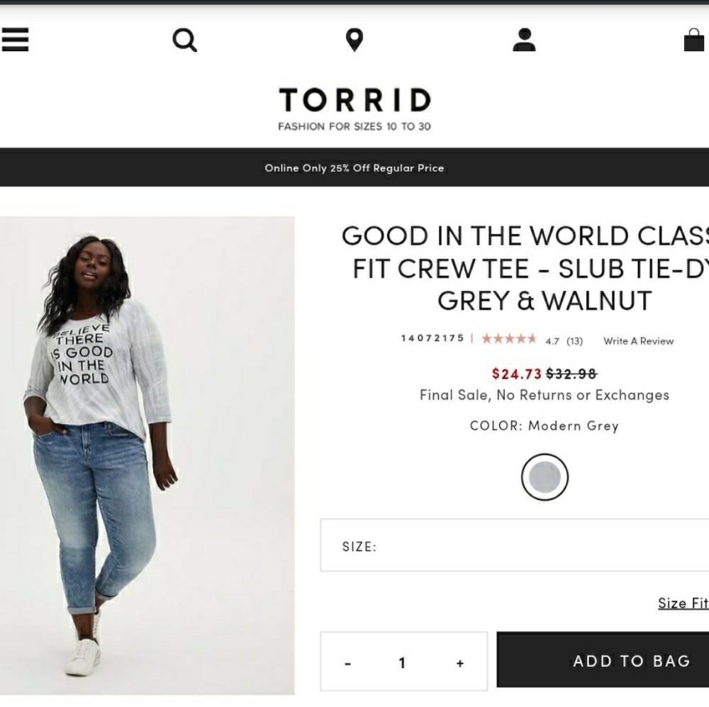 Long Sleeve Tie Dye Torrid Shirt